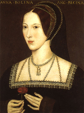 Anne Boleyn, one of the reasons Henry VIII sought to break away from the Church in Rome. 